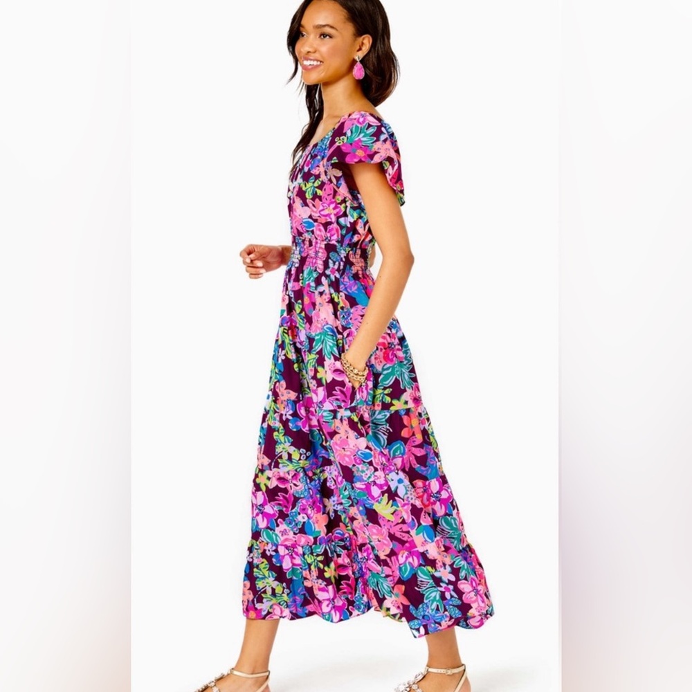 Lilly Pulitzer Ellabell midi dress NWT Large - Picture 4 of 10